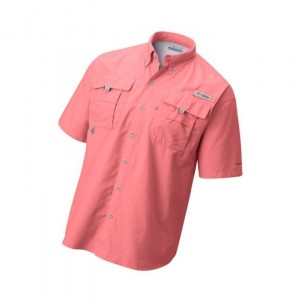 Pánské Košile Columbia PFG Bahama II Short Sleeve Růžové | LSZV-68579