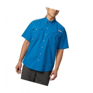 Pánské Košile Columbia PFG Bahama II Short Sleeve Tall Blankyt | EPIK-23475