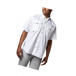 Pánské Košile Columbia PFG Bahama II Short Sleeve Bílé | CRMT-47805