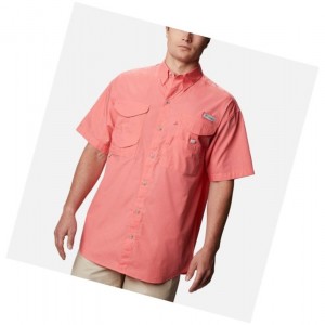 Pánské Košile Columbia PFG Bonehead Short Sleeve Big Růžové | KIDO-13568