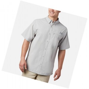 Pánské Košile Columbia PFG Grander Marlin Woven Short Sleeve Šedé | LCWD-17830