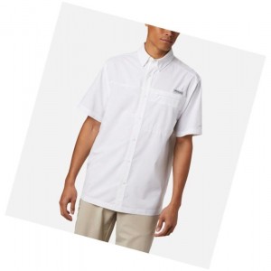 Pánské Košile Columbia PFG Grander Marlin Woven Short Sleeve Bílé | EHCY-38294