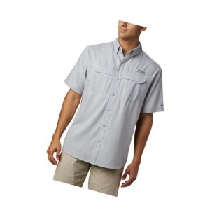 Pánské Košile Columbia PFG Low Drag Offshore Short Sleeve Šedé | VHQB-15486