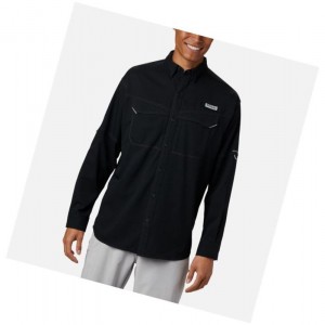 Pánské Košile Columbia PFG Low Drag Offshore Long Sleeve Černé | EXQK-53890