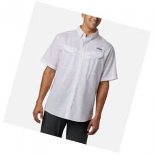 Pánské Košile Columbia PFG Low Drag Offshore Short Sleeve Big Bílé | EPDF-58926