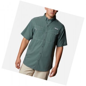 Pánské Košile Columbia PFG Low Drag Offshore Short Sleeve Zelene | ZPLU-10785