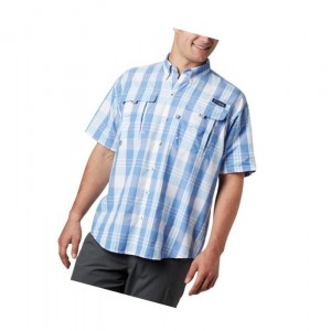 Pánské Košile Columbia PFG Super Bahama Short Sleeve Blankyt Viacfarebný | YUCV-76593