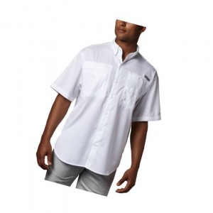 Pánské Košile Columbia PFG Tamiami II Short Sleeve Bílé | QFPY-52463