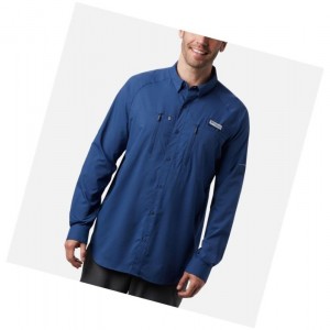 Pánské Košile Columbia PFG Terminal Tackle Long Sleeve Woven Tmavě Šedé | LQOC-58429