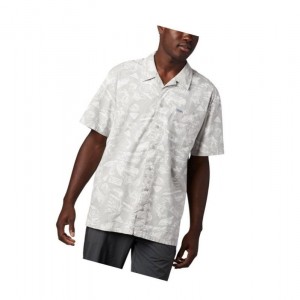 Pánské Košile Columbia PFG Trollers Best Short Sleeve Tall Šedé Světle Blankyt | GWDH-30827