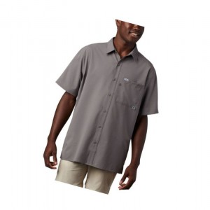 Pánské Košile Columbia PFG Zero Rules Woven Short Sleeve Šedé | VPSR-23648