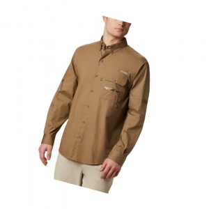 Pánské Košile Columbia PHG Sharptail Long Sleeve Hnědé | IOHR-16345