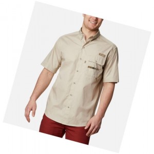 Pánské Košile Columbia PHG Sharptail Short Sleeve Tall Hnědožlutý | VSGQ-16730