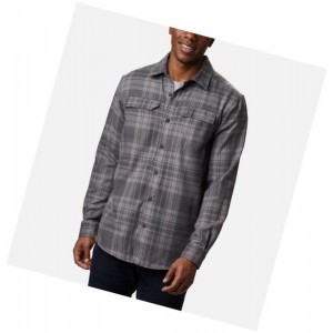 Pánské Košile Columbia Silver Ridge 2.0 Flannel Tall Tmavě Šedé | SIUL-94762