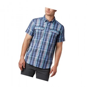 Pánské Košile Columbia Silver Ridge 2.0 Multi Plaid Short Sleeve Blankyt Viacfarebný | BFDC-50827