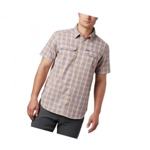 Pánské Košile Columbia Silver Ridge 2.0 Multi Plaid Short Sleeve Tmavě Koralove | AEVL-26584