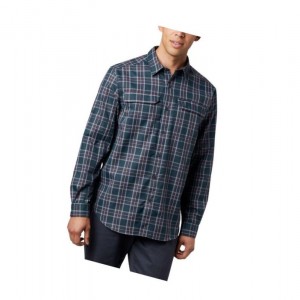 Pánské Košile Columbia Silver Ridge 2.0 Plaid Long Sleeve Tall Šedé | BXJA-78462