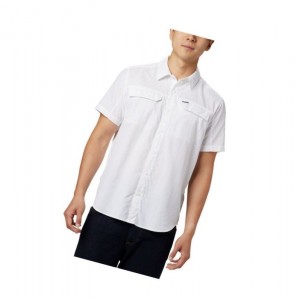 Pánské Košile Columbia Silver Ridge 2.0 Short Sleeve Tall Bílé | PEFQ-95678