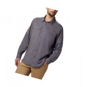 Pánské Košile Columbia Silver Ridge Lite Long Sleeve Šedé | SAIX-80231