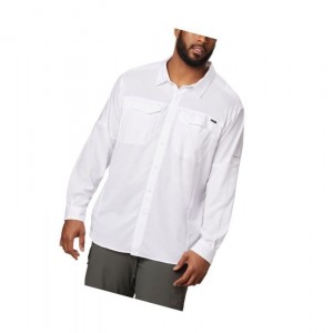 Pánské Košile Columbia Silver Ridge Lite Long Sleeve Bílé | AFBQ-91536