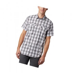 Pánské Košile Columbia Silver Ridge Lite Plaid Short Sleeve Šedé | VFDW-43682