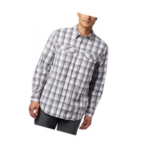 Pánské Košile Columbia Silver Ridge Lite Plaid Long Sleeve Šedé | OENL-39741