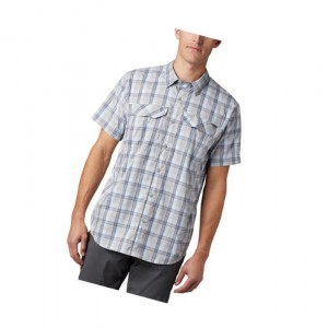 Pánské Košile Columbia Silver Ridge Lite Plaid Short Sleeve Šedé | GBOT-23971