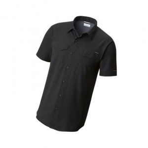 Pánské Košile Columbia Silver Ridge Lite Short Sleeve Černé | QUGM-14952