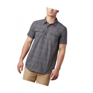 Pánské Košile Columbia Silver Ridge Short Sleeve Seersucker Tmavě Šedé | FZON-16492