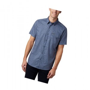 Pánské Košile Columbia Summer Chill Short Sleeve Blankyt | HGJE-78046