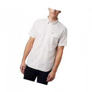 Pánské Košile Columbia Summer Chill Short Sleeve Bílé | DXGA-82741