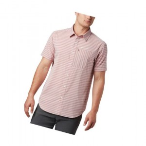 Pánské Košile Columbia Twisted Creek II Short Sleeve Červené | HUTN-58301