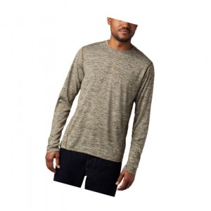 Pánské Mikina Columbia Deschutes Runner Long Sleeve Olivy Zelené | QLPU-01798