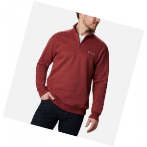 Pánské Mikina Columbia Hart Mountain II Half Zip Červené | TYHA-39081