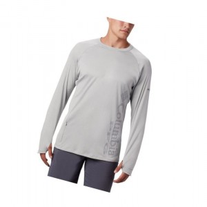 Pánské Mikina Columbia PFG Buoy Knit Long Sleeve Šedé | KTDL-26508