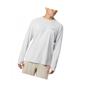 Pánské Mikina Columbia PFG Terminal Deflector Zero Mock Long Sleeve Šedé | YJBS-96245