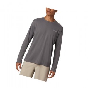 Pánské Mikina Columbia PFG Zero Rules Long Sleeve Šedé | FUGE-05721