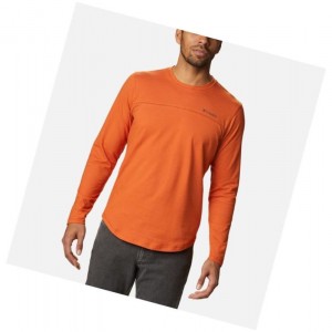 Pánské Mikina Columbia Rugged Ridge Long Sleeve Crew Oranžové | TDQA-04651