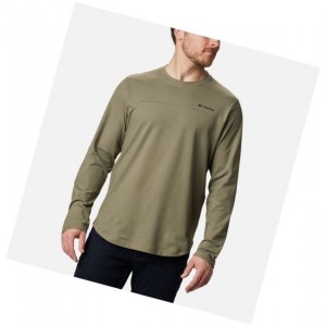 Pánské Mikina Columbia Rugged Ridge Long Sleeve Crew Šedé Zelene | GNVD-14970