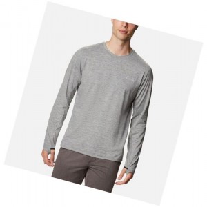 Pánské Mikina Columbia Tech Trail Long Sleeve Crew II Šedé | PXIH-13764