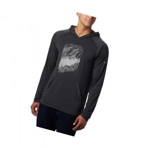 Pánské Mikina s Kapucí Columbia Trail Shaker III Long Sleeve Tmavě Šedé | FTPB-98126