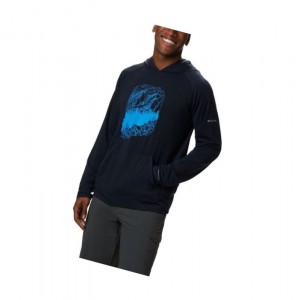 Pánské Mikina s Kapucí Columbia Trail Shaker III Long Sleeve Tmavě Blankyt | EDXH-27468