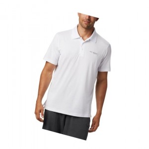 Pánské Polo Triko Columbia PFG Skiff Cast Bílé | CGOS-70485