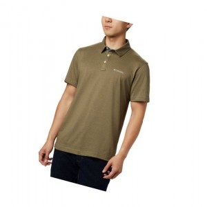 Pánské Polo Triko Columbia Thistletown Ridge Big Olivy Zelené | JUDX-53279