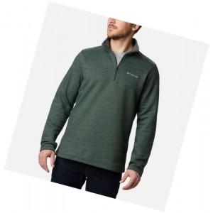 Pánské Pulovr Columbia Great Hart Mountain III Half Zip Fleece Zelene | YQVX-34578