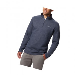 Pánské Pulovr Columbia Great Hart Mountain III Half Zip Fleece Tmavě Blankyt | FEKH-53741