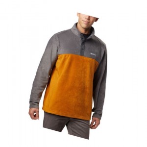 Pánské Pulovr Columbia Steens Mountain Half Snap Fleece Tmavě Šedé | PXVK-03247