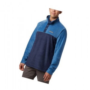 Pánské Pulovr Columbia Steens Mountain Half Snap Fleece Tmavě Blankyt Blankyt | EQIG-82079