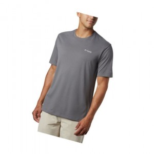 Pánské Tričko Columbia PFG Zero Rules Short Sleeve Šedé | OWLV-47598