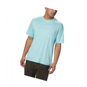 Pánské Tričko Columbia PFG Zero Rules Short Sleeve Světle Blankyt | NFCE-09641